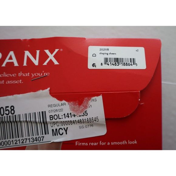 SPANX 20211R Women's Sz D - Shade S2/Beige Firm Believer Shaping Sheer Tights - Picture 4 of 4